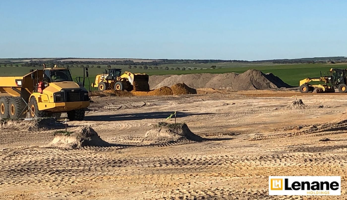 Pad preparation near Dongara